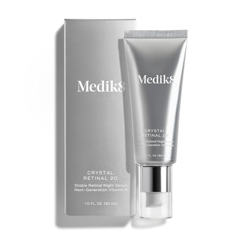 Medik8 Crystal Retinal 6   Firming  Advanced Skin Retinaldehyde Face Serum   Night Serum with Hyaluronic Acid and Vitamin E   Gluten Free   1 oz