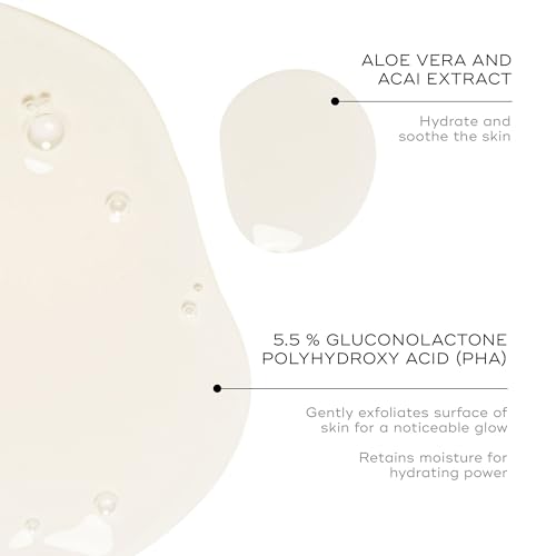 Medik8 Press and Glow Daily Exfoliating PHA Tonic with Enzyme Activator   Polyhydroxy Acid Face Toner   Gentle and Cleansing Face Tonic   6 7 oz