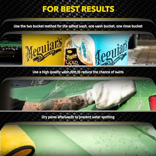 Meguiars Gold Class Car Wash  Car Wash Foam for Car Cleaning   64 Oz Container  Pack of 2