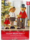 Members Mark Plush Bear Family Set of 4 Adjustable Legs Indoor Christmas Decor
