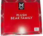 Members Mark Plush Bear Family Set of 4 Adjustable Legs Indoor Christmas Decor