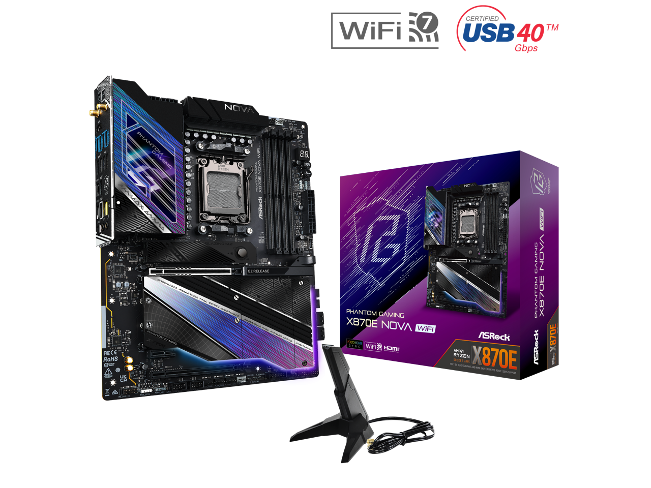 Memory Motherboard Combo    ASRock X870E Nova WiFi Bundle with   V color TMXSAL1664832KWK DDR5 6400 32GB RGB kit   Cooler Master AIO