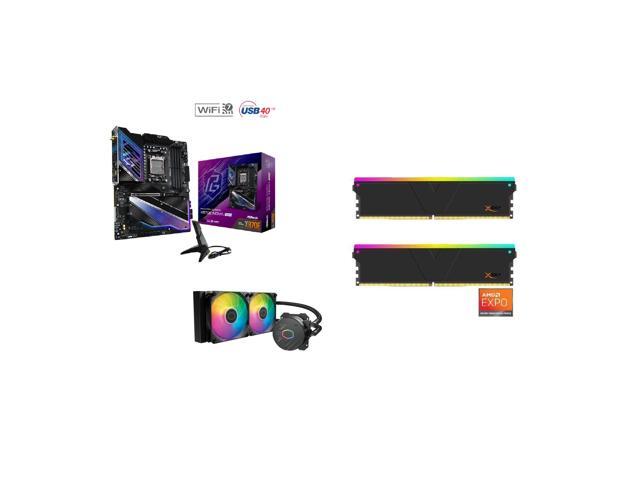 Memory Motherboard Combo    ASRock X870E Nova WiFi Bundle with   V color TMXSAL1664832KWK DDR5 6400 32GB RGB kit   Cooler Master AIO