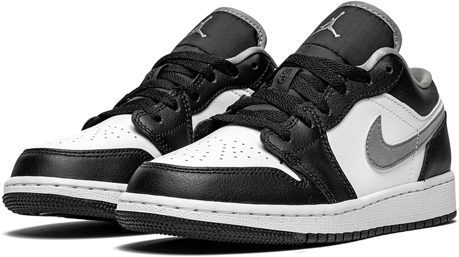 Men s Jordan 1 Low Black/Particle Grey White  553558 040    8 5