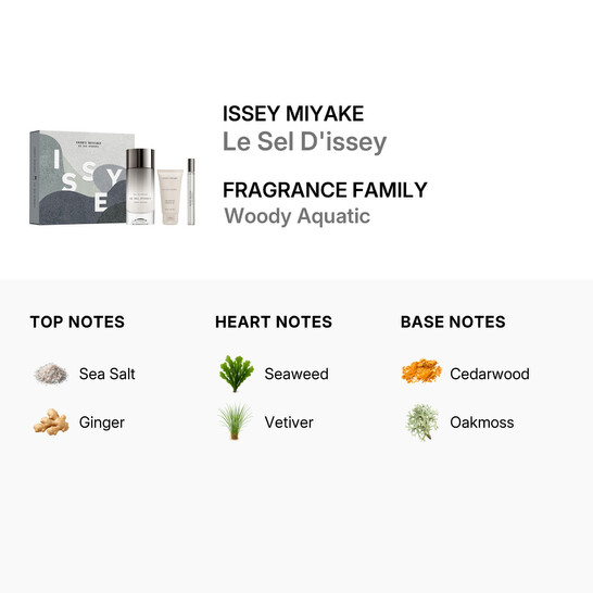 Men s Le Sel D issey 3pcs EDP Gift Set Fragrances