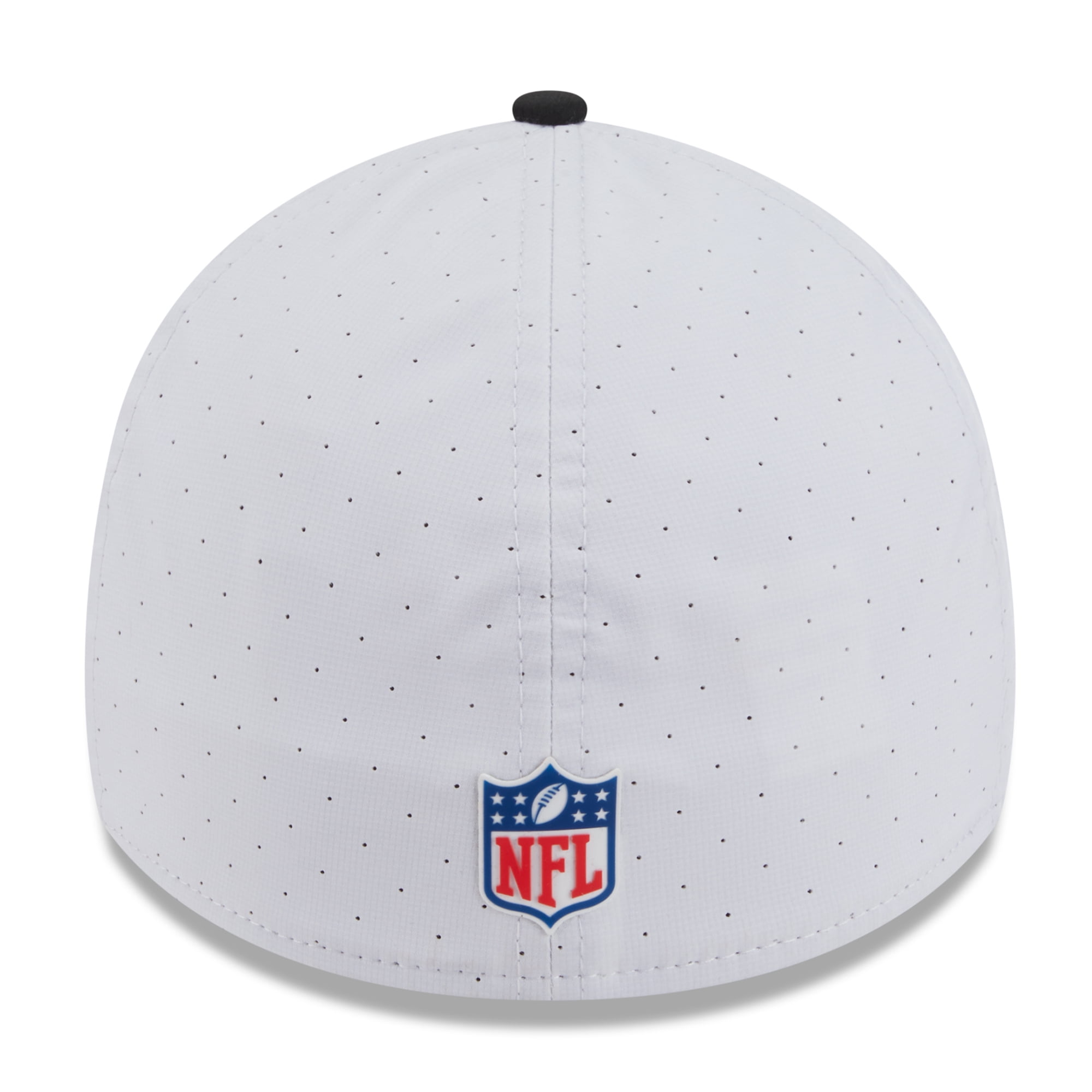 Men s New Era  White/Black Pittsburgh Steelers 2025 NFL Training Camp 39THIRTY Flex Hat
