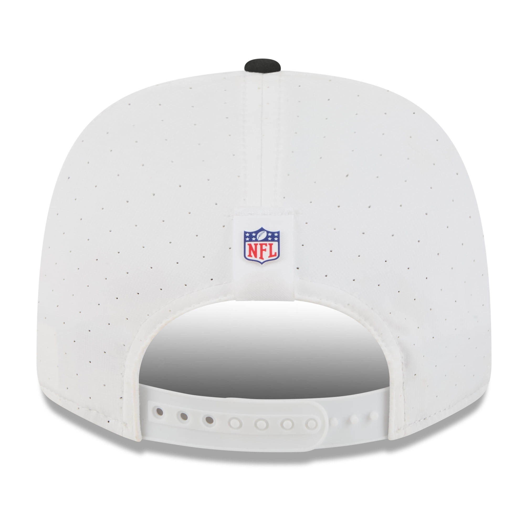 Men s New Era  White/Black Pittsburgh Steelers 2025 NFL Training Camp 9SEVENTY Adjustable Hat