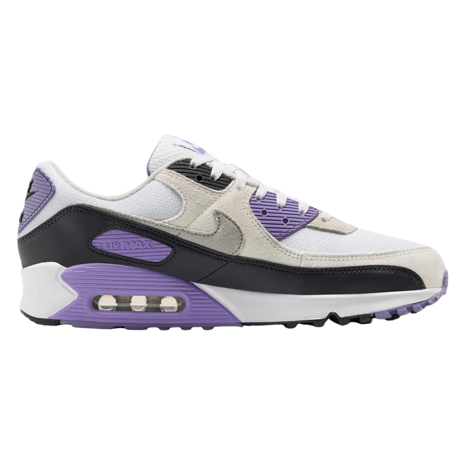 Men s Nike Air Max 90 White/LT Smoke Grey  DM0029 114    8 5