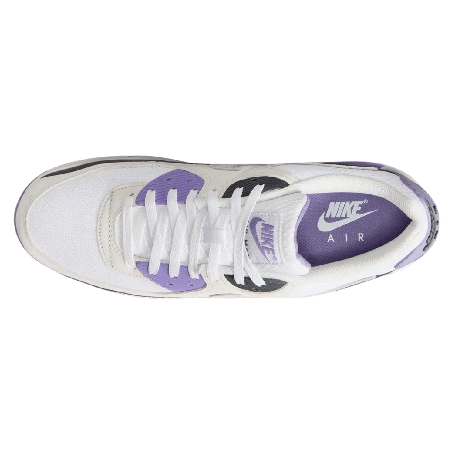 Men s Nike Air Max 90 White/LT Smoke Grey  DM0029 114    8 5