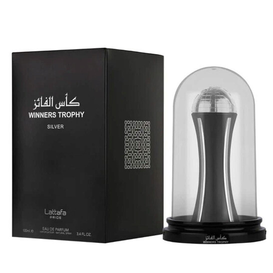 Lattafa Fragancias Men's Pride Winners Trophy Silver EDP Spray 3.4 oz