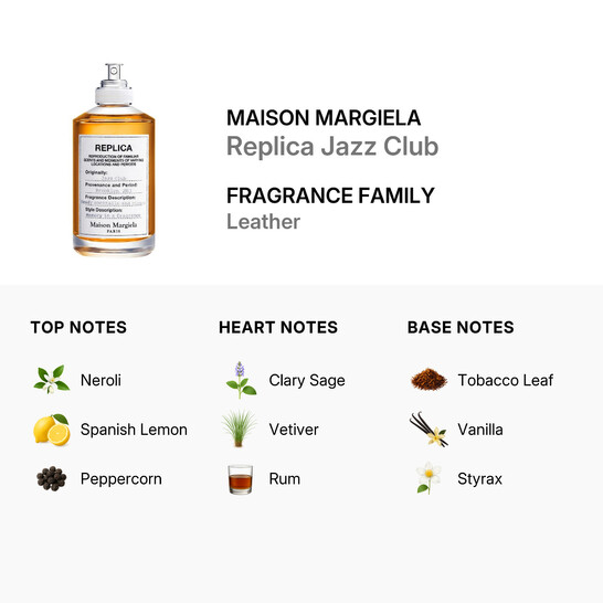 Men s Replica Jazz Club EDT Spray 3 4 oz Fragrances