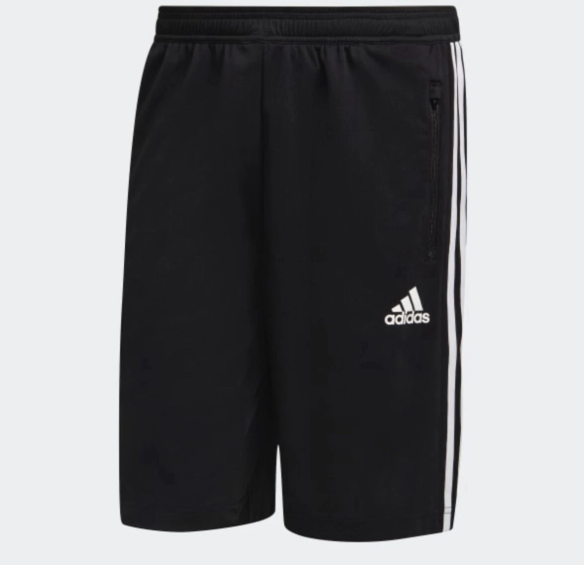 Men s XL Adidas Designed to Move 3 Stripes Shorts Multi Sport Training Black