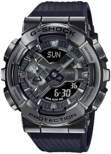 Mens Casio G Shock Analog Digital Watch   GM110 1A with Black Resin Band