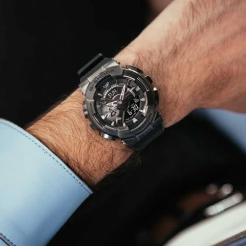 Mens Casio G Shock Analog Digital Watch   GM110 1A with Black Resin Band