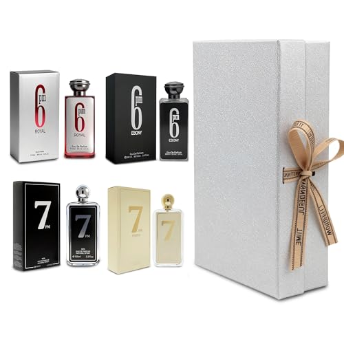Mens Cologne Gift Set 4 x 3 4 FL oz Luxury perfume with Premium Presentation Box Perfect Valentines Day Gift Him Long Lasting Fragrance ValentiMilaM&ChocoMu50&verseAd&AZADB 