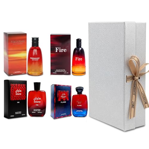 Mens Cologne Gift Set 4 x 3 4 FL oz Luxury perfume with Premium Presentation Box Perfect Valentines Day Gift Him Long Lasting Fragrance ValentiMilaM&ChocoMu50&verseAd&AZADB 