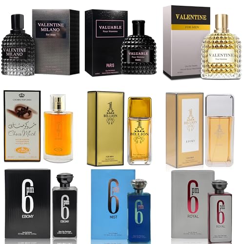 Mens Cologne Sampler Set  100ml Each 9PCS    Luxury Fragrance Variety Pack for Men   Woodsy  Citrus  Spicy & Fresh Scents   Gift Ready Collection Combo Set B1 
