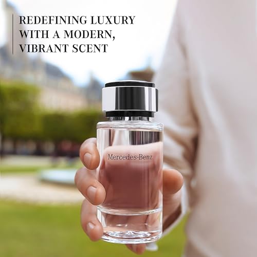 Mercedes Benz Cologne for Men   4 Fl Oz   Eau De Toilette Perfume Spray for Man   Woody & Musky Scent   Luxury Long Lasting Fragrance with Notes Of Violet leaves  Cascalone & Vetiver