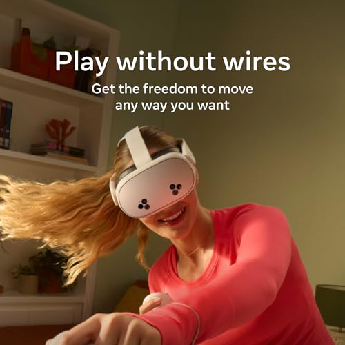 Meta Quest 3S 128GB   VR Headset   Thirty Three Percent More Memory   2X Graphical Processing Power   Virtual Reality Without Wires   Access to 40  Games with a 3 Month Trial of Meta Horizon  Included
