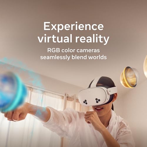 Meta Quest 3S 128GB   VR Headset   Thirty Three Percent More Memory   2X Graphical Processing Power   Virtual Reality Without Wires   Access to 40  Games with a 3 Month Trial of Meta Horizon  Included