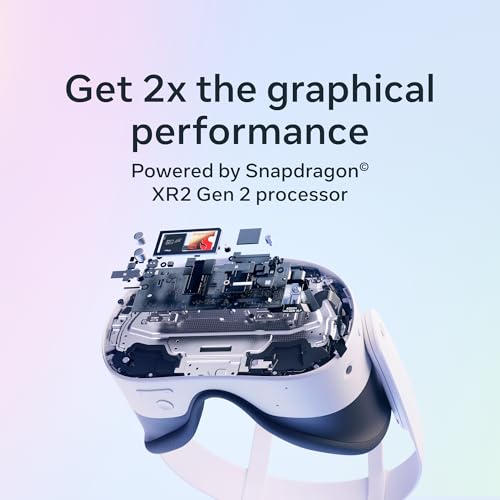 Meta Quest 3S 128GB   VR Headset   Thirty Three Percent More Memory   2X Graphical Processing Power   Virtual Reality Without Wires   Access to 40  Games with a 3 Month Trial of Meta Horizon  Included