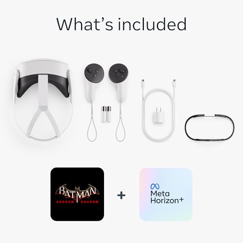 Meta Quest 3S 256GB Batman Arkham Shadow Included 30 Games Included with Meta Horizon Access with Starter Bundles Play More for Less