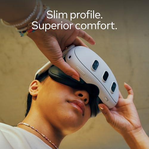 Meta Quest 3 512 GB | Auriculares VR - Resolución del 30 por ciento más nítida - 2 veces potencia de procesamiento gráfico - Realidad virtual sin cables - Acceso a más de 40 juegos con una prueba de 3 meses de Meta Horizon+ incluida