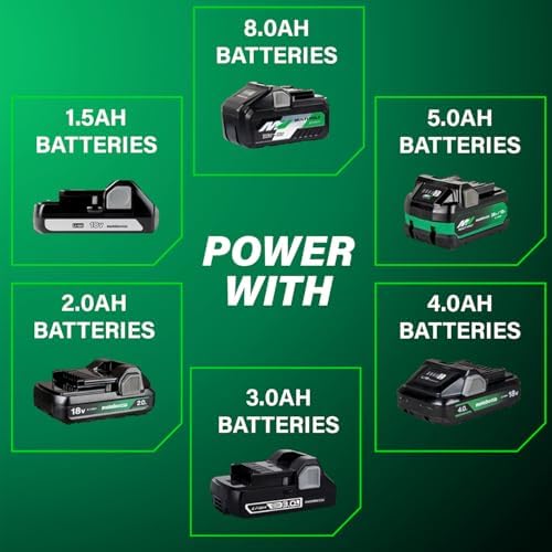 Metabo HPT 18V MultiVolt Cordless Brushless Driver Drill & Impact Driver Combo Kit  Power Tool Kit  2 Lithium Ion Metabo HPT Batteries and Charger  High Torque  Compact Lightweight Design  KC18DEXQB