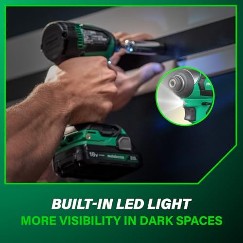 Metabo HPT 18V MultiVolt Cordless Brushless Driver Drill & Impact Driver Combo Kit  Power Tool Kit  2 Lithium Ion Metabo HPT Batteries and Charger  High Torque  Compact Lightweight Design  KC18DEXQB