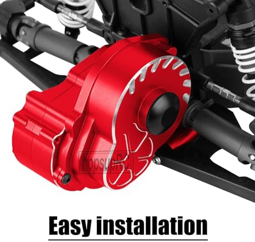 Metal Magnum 272R Assembled Transmission Upgrades Part for 1/10 Slash/Rustler/Stampede/Bandit 2WD VXL  Gearbox Transmission Bundle with Tooth Spur Gear Hops Up  #9495 Red 