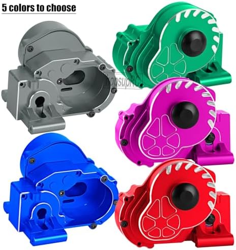 Metal Magnum 272R Assembled Transmission Upgrades Part for 1/10 Slash/Rustler/Stampede/Bandit 2WD VXL  Gearbox Transmission Bundle with Tooth Spur Gear Hops Up  #9495 Red 