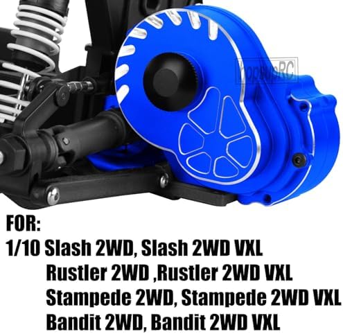 Metal Magnum 272R Assembled Transmission Upgrades Part for 1/10 Slash/Rustler/Stampede/Bandit 2WD VXL  Gearbox Transmission Bundle with Tooth Spur Gear Hops Up  #9495 Red 