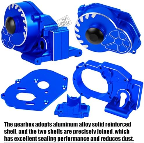 Metal Magnum 272R Assembled Transmission Upgrades Part for 1/10 Slash/Rustler/Stampede/Bandit 2WD VXL  Gearbox Transmission Bundle with Tooth Spur Gear Hops Up  #9495 Red 