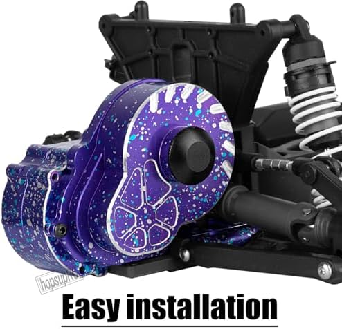 Metal Magnum 272R Assembled Transmission Upgrades Part for 1/10 Slash/Rustler/Stampede/Bandit 2WD VXL  Gearbox Transmission Bundle with Tooth Spur Gear Hops Up  #9495 Red 