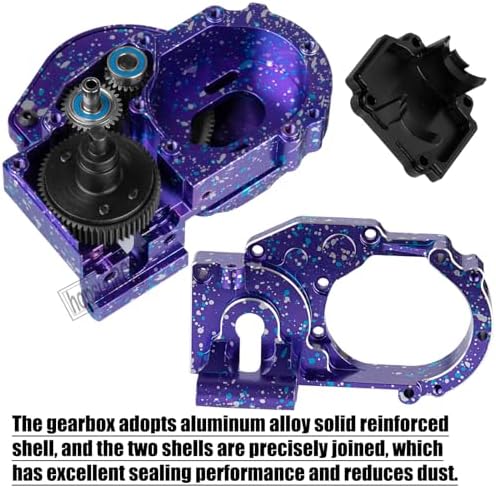 Metal Magnum 272R Assembled Transmission Upgrades Part for 1/10 Slash/Rustler/Stampede/Bandit 2WD VXL  Gearbox Transmission Bundle with Tooth Spur Gear Hops Up  #9495 Red 