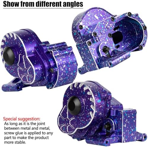 Metal Magnum 272R Assembled Transmission Upgrades Part for 1/10 Slash/Rustler/Stampede/Bandit 2WD VXL  Gearbox Transmission Bundle with Tooth Spur Gear Hops Up  #9495 Red 