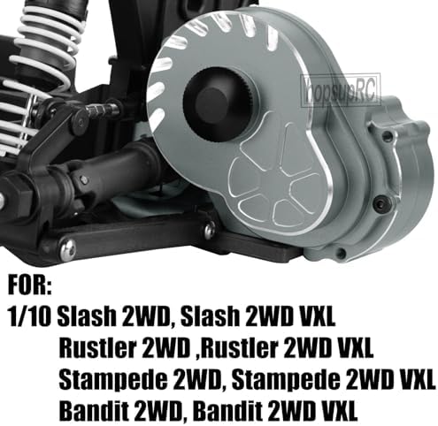 Metal Magnum 272R Assembled Transmission Upgrades Part for 1/10 Slash/Rustler/Stampede/Bandit 2WD VXL  Gearbox Transmission Bundle with Tooth Spur Gear Hops Up  #9495 Red 