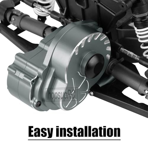 Metal Magnum 272R Assembled Transmission Upgrades Part for 1/10 Slash/Rustler/Stampede/Bandit 2WD VXL  Gearbox Transmission Bundle with Tooth Spur Gear Hops Up  #9495 Red 