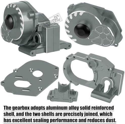 Metal Magnum 272R Assembled Transmission Upgrades Part for 1/10 Slash/Rustler/Stampede/Bandit 2WD VXL  Gearbox Transmission Bundle with Tooth Spur Gear Hops Up  #9495 Red 