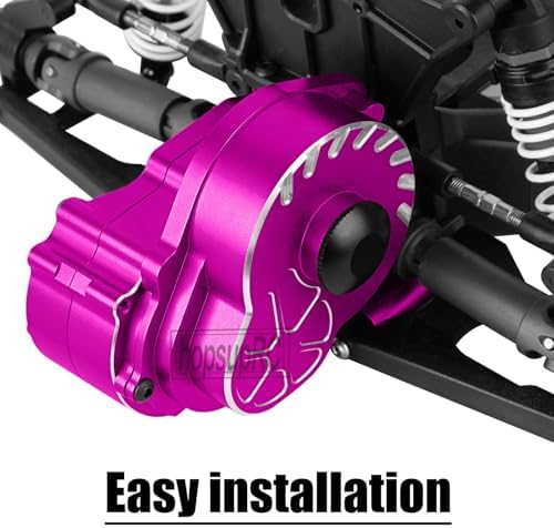 Metal Magnum 272R Assembled Transmission Upgrades Part for 1/10 Slash/Rustler/Stampede/Bandit 2WD VXL  Gearbox Transmission Bundle with Tooth Spur Gear Hops Up  #9495 Red 