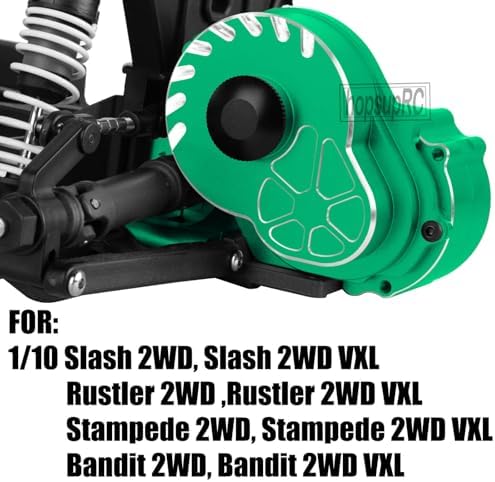 Metal Magnum 272R Assembled Transmission Upgrades Part for 1/10 Slash/Rustler/Stampede/Bandit 2WD VXL  Gearbox Transmission Bundle with Tooth Spur Gear Hops Up  #9495 Red 