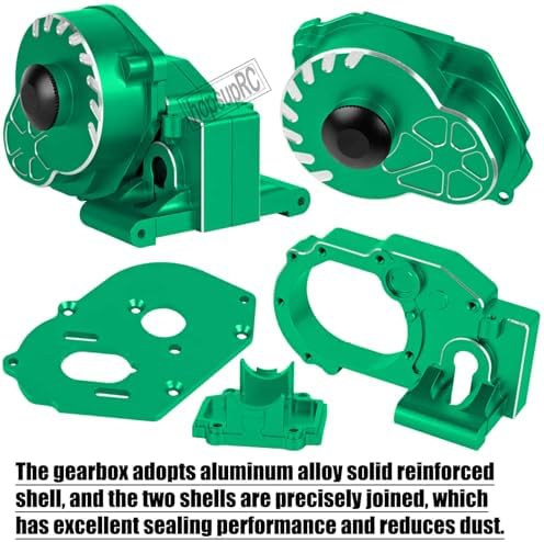 Metal Magnum 272R Assembled Transmission Upgrades Part for 1/10 Slash/Rustler/Stampede/Bandit 2WD VXL  Gearbox Transmission Bundle with Tooth Spur Gear Hops Up  #9495 Red 