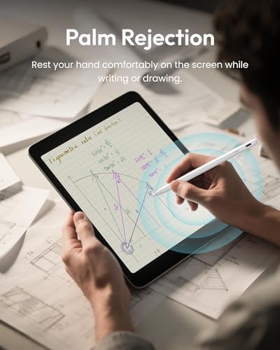 Metapen A8 iPad Pencil for Apple iPad 2018 2025  4Min Fast Charge Magnetic Attachment Stylus Pen for iPad 11/10/9/8/7/6th Gen  iPad Accessories for Pro 12 9/11/13 inch M4  Air 3/4/5/M2/M3  Mini 5/6th