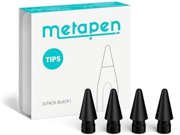 Metapen Pencil A11 for iPad 6th 11th  Quick Button & Bluetooth  2X Fast Charge Stylus Pen for 2018 2025 Apple iPad a16/11/10/9/8/7/6th Gen  Pro 12 9/11/13 inch M4  Air3/4/5/M2/M3  Mini 5/6th