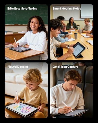 Metapen Pencil Air8 for Apple iPad 2018 2025  10 Min Faster Charge  Palm Rejection Stylus Pen for iPad a16/11/10/9/8/7/6th Gen  Pro 12 9/11/13 inch M4  Air 3/4/5/M2/M3  Mini 5/6th