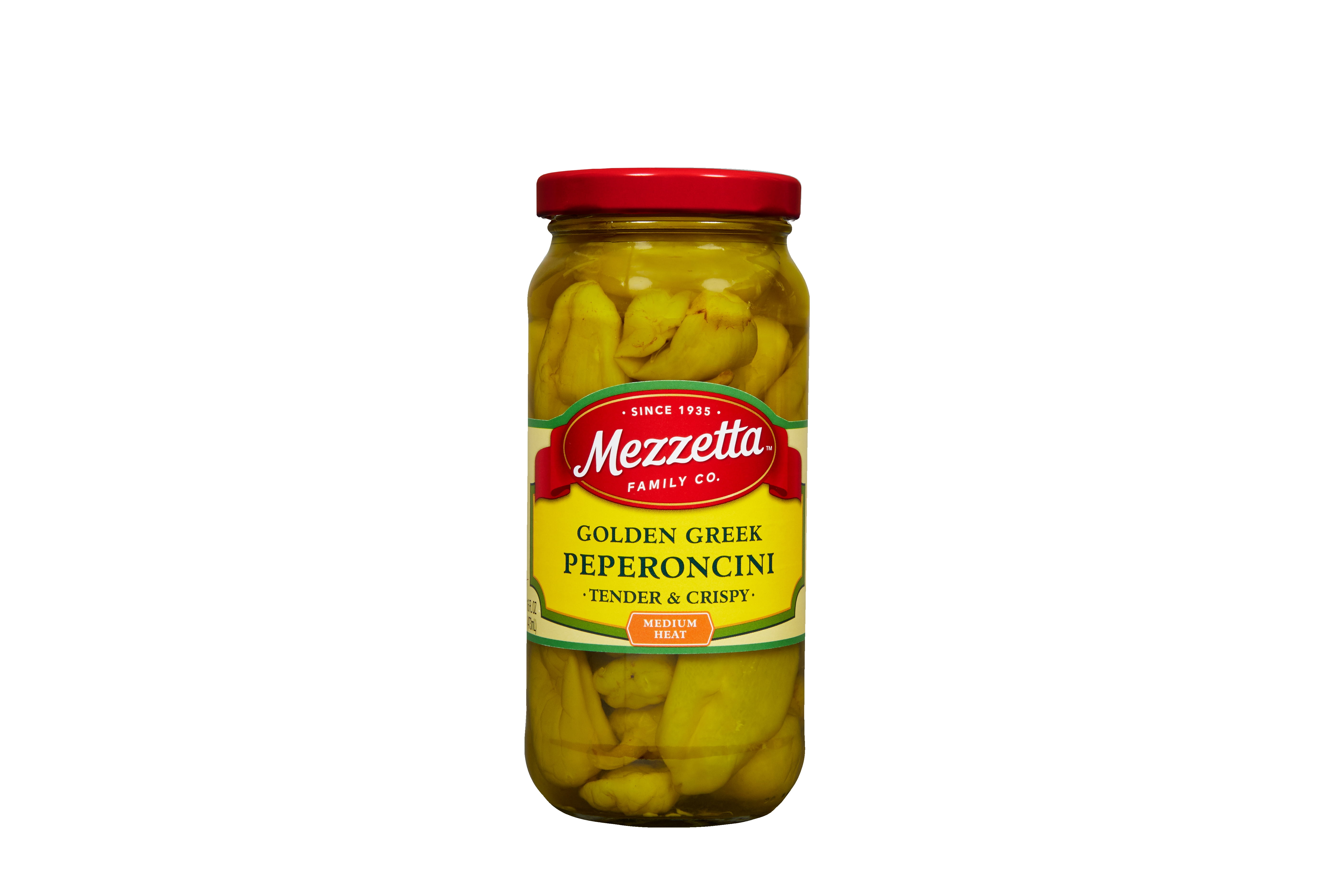 Mezzetta Golden Greek Peperoncini  16 fl oz Jar