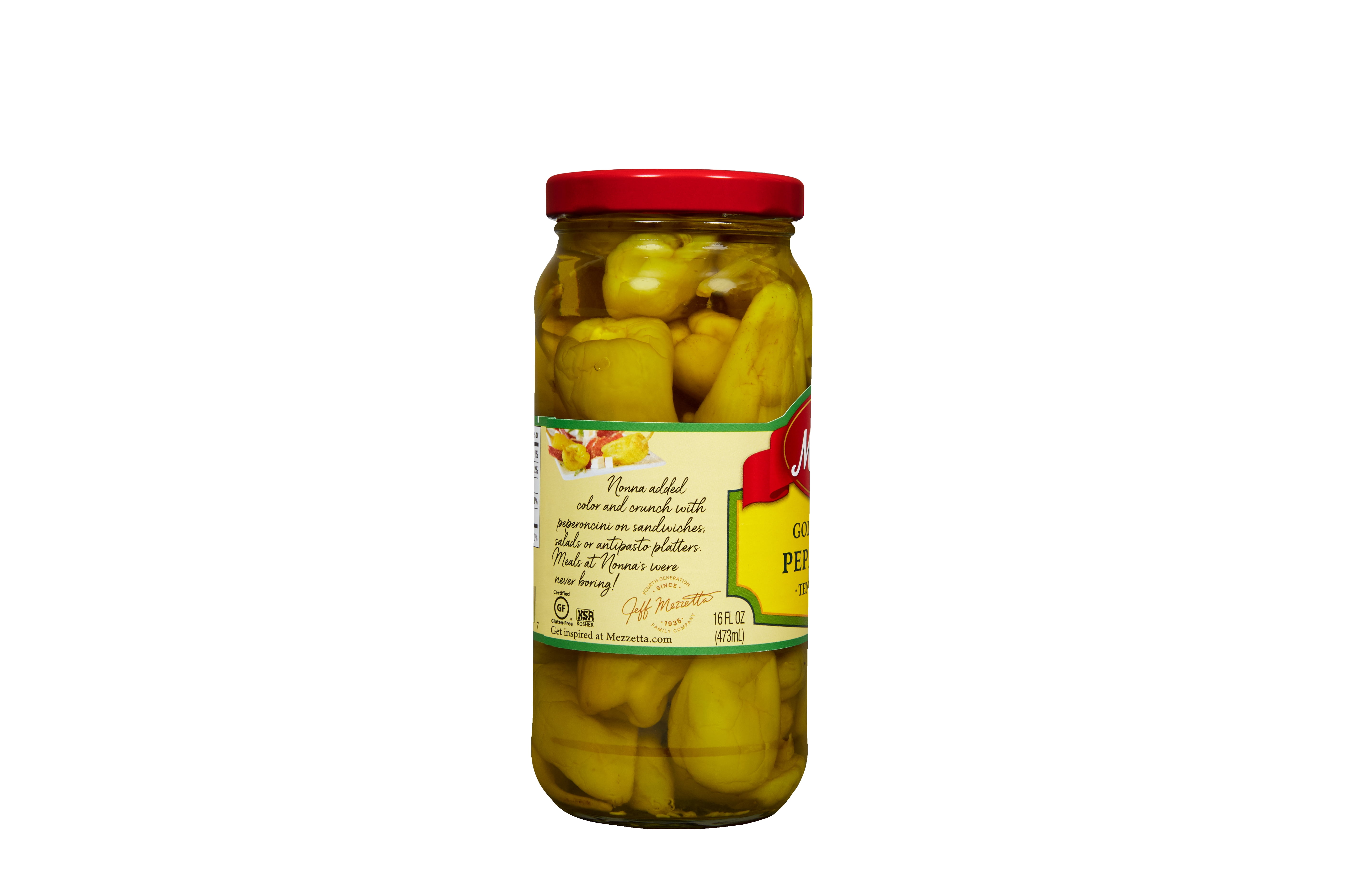 Mezzetta Golden Greek Peperoncini  16 fl oz Jar