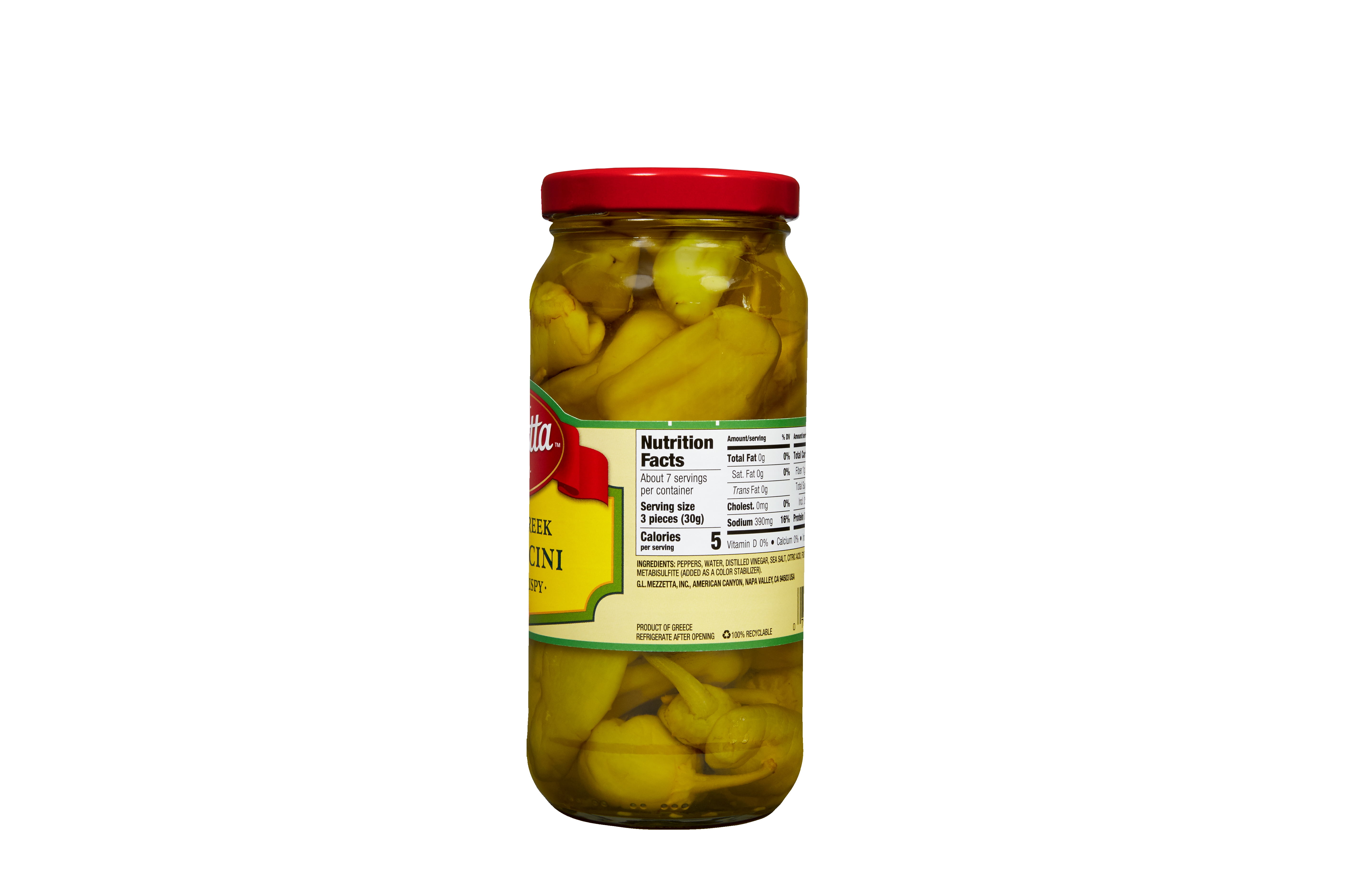 Mezzetta Golden Greek Peperoncini  16 fl oz Jar
