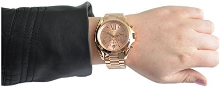 Michael Kors Bradshaw Womens Watch  Stainless Steel Chronograph Watch for Women with Steel or Leather Band