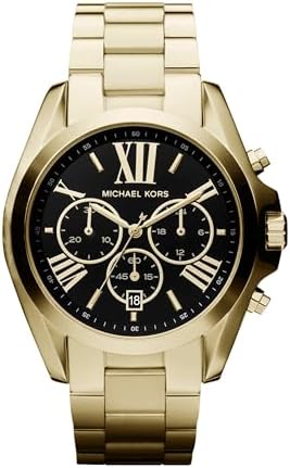 Michael Kors Bradshaw Womens Watch  Stainless Steel Chronograph Watch for Women with Steel or Leather Band